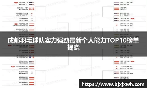成都羽毛球队实力强劲最新个人能力TOP10榜单揭晓